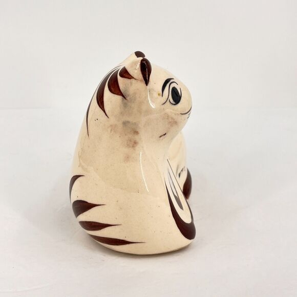 Tonala Cat Mexico Hand Painted Resting Cat Ceramic Figure - Picture 5 of 11